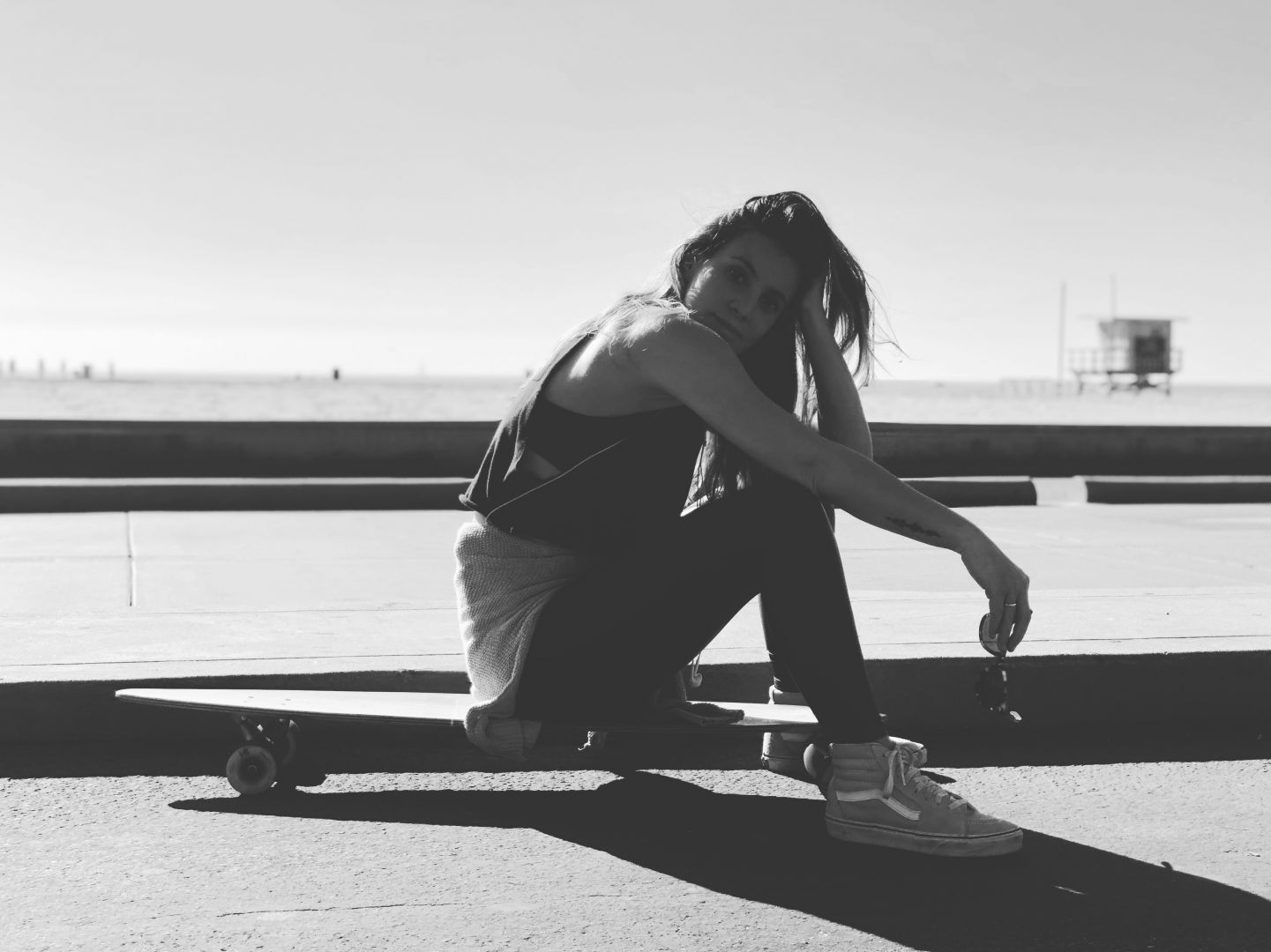 skateboard tumblr black and white