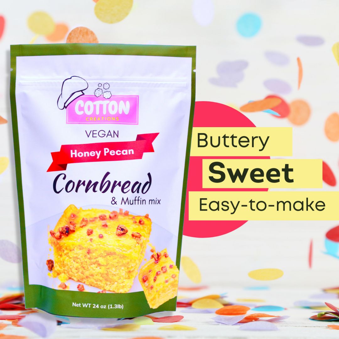 Vegan Honey Cornbread Mix by Cotton Creations - GTFO It's Vegan